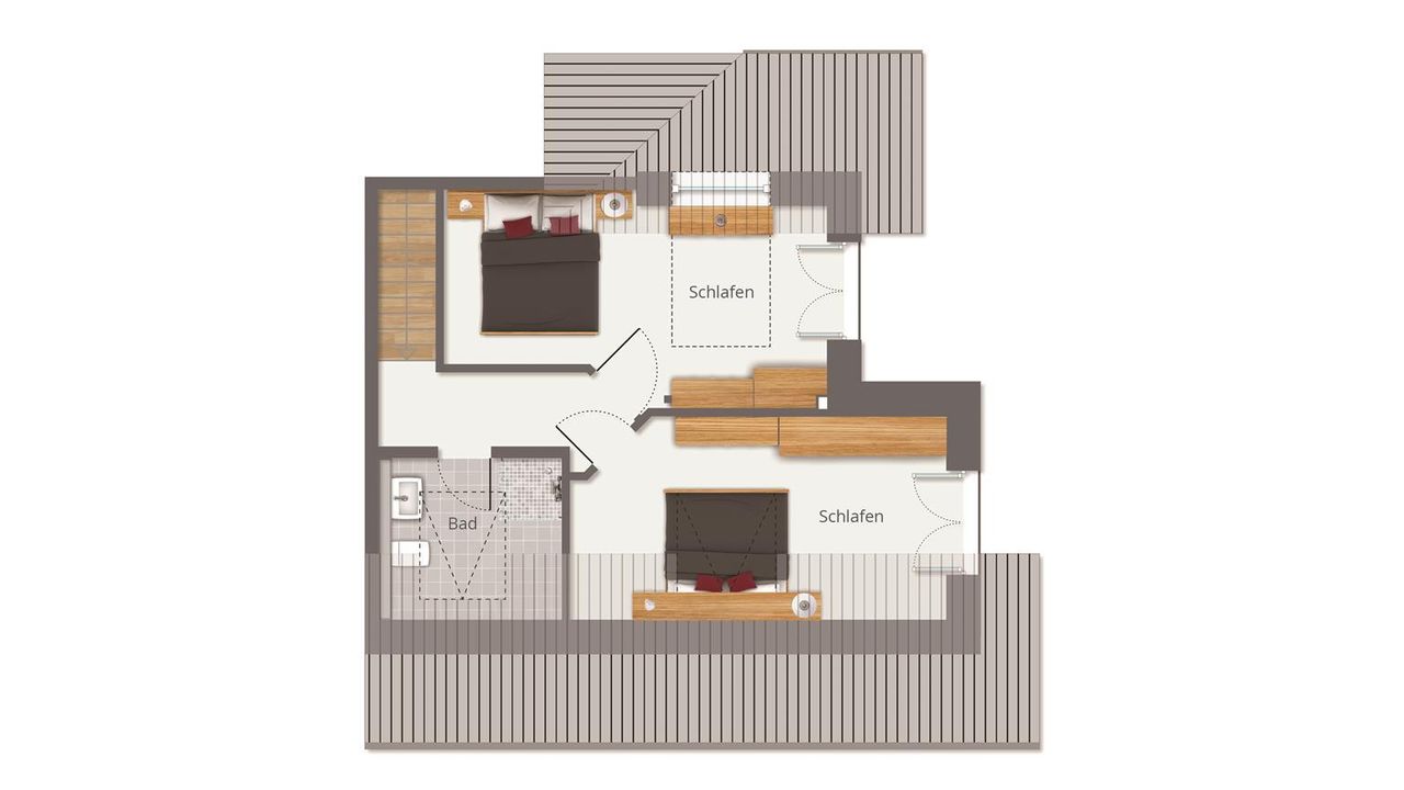 Grundriss FeWo 3 Studio Grundriss FeWo 3 Studio
